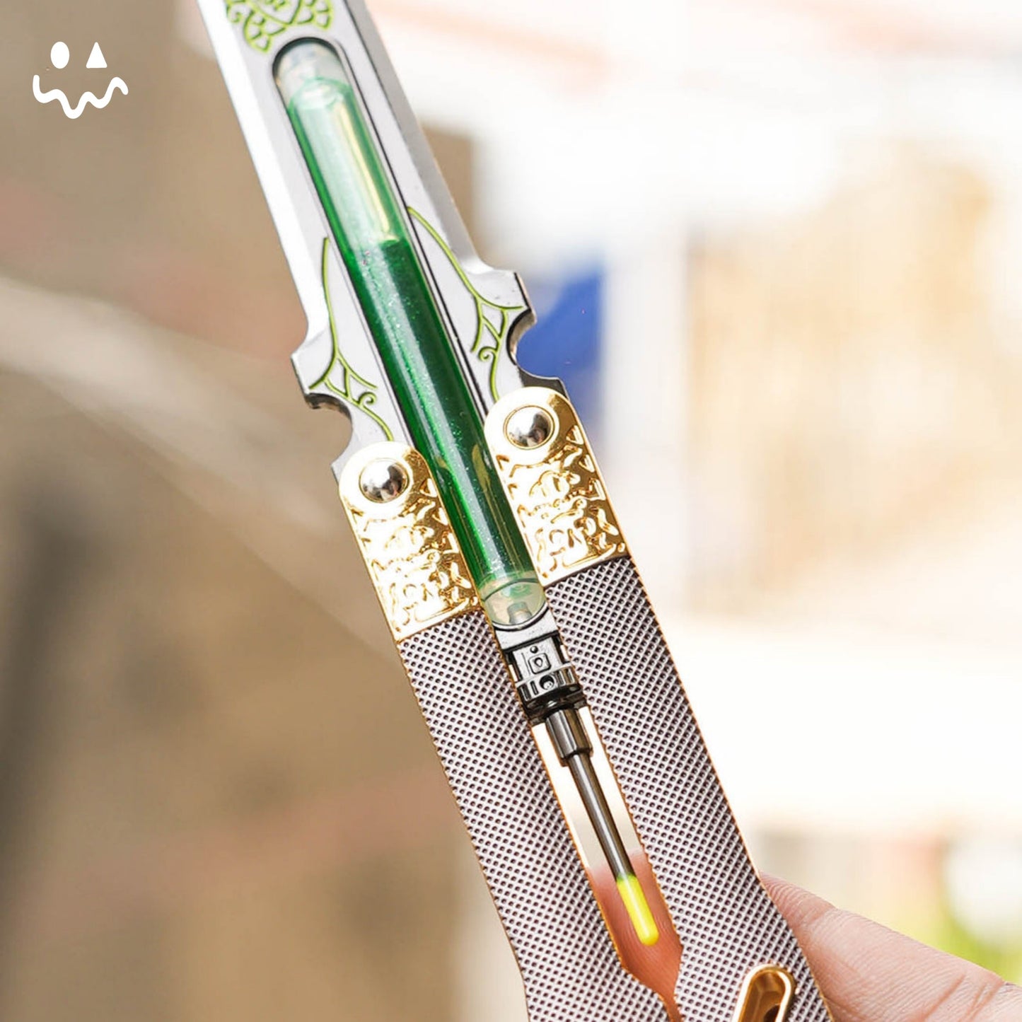Metal Octane Heirloom V3 Real Liquid Tube Craft Balisong Replica