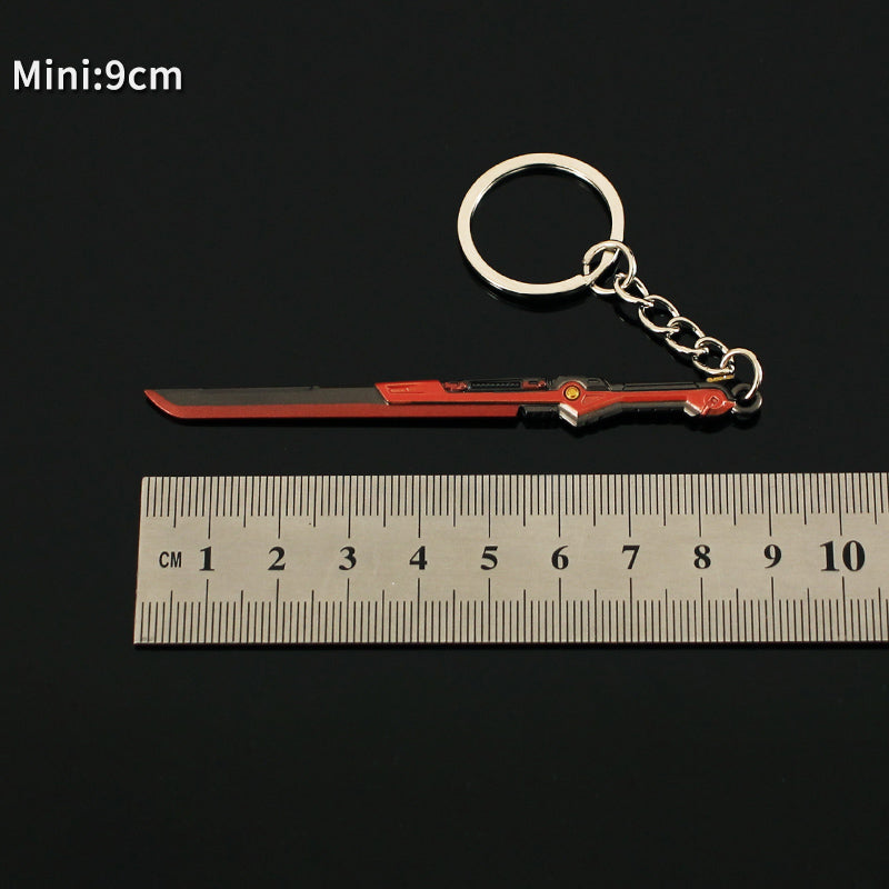 Metal Overdrive Blade Keychain