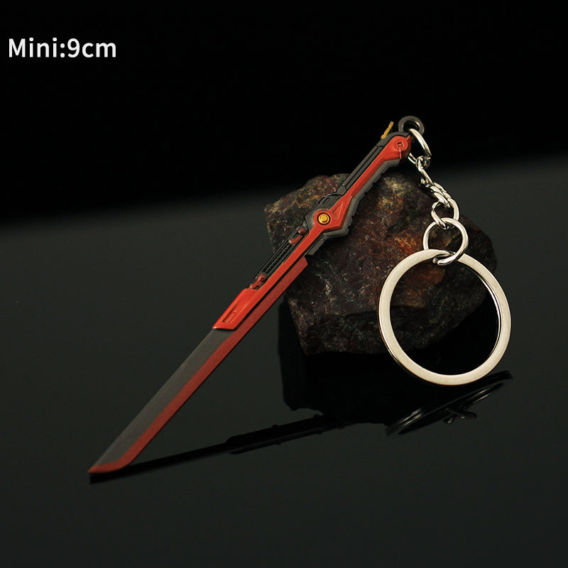 Metal Overdrive Blade Keychain