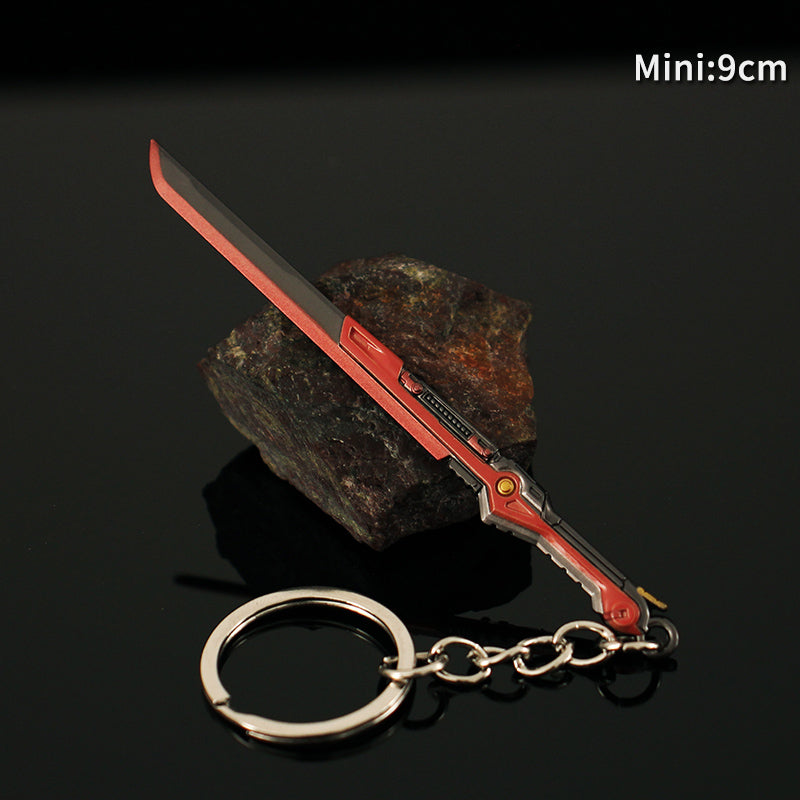 Metal Overdrive Blade Keychain