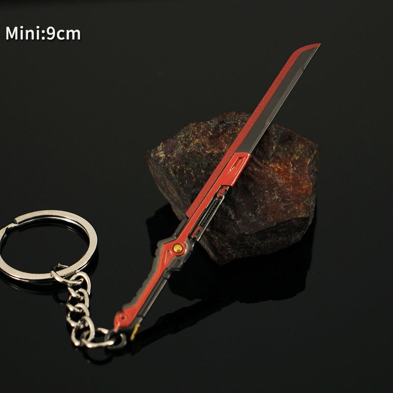 Metal Overdrive Blade Keychain