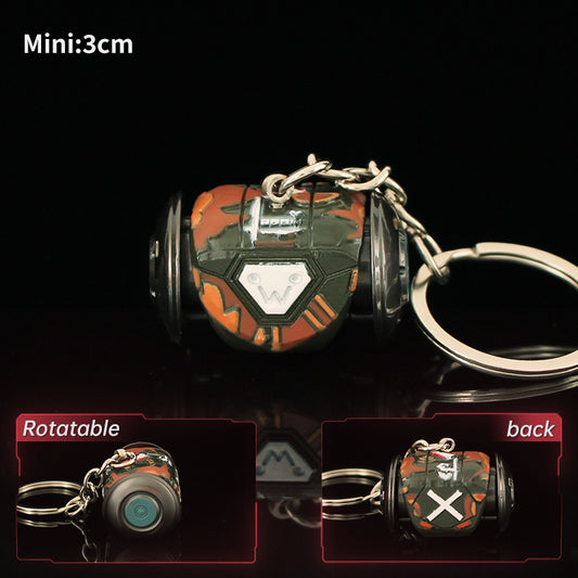 Metal Ryze Explosive Grenade Keychain