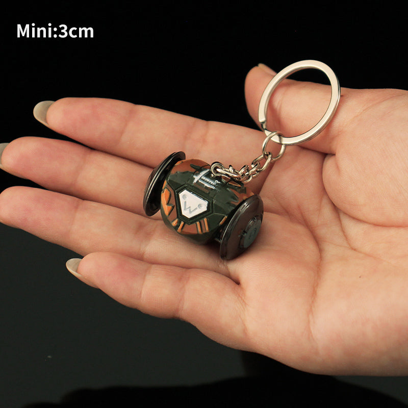 Metal Ryze Explosive Grenade Keychain