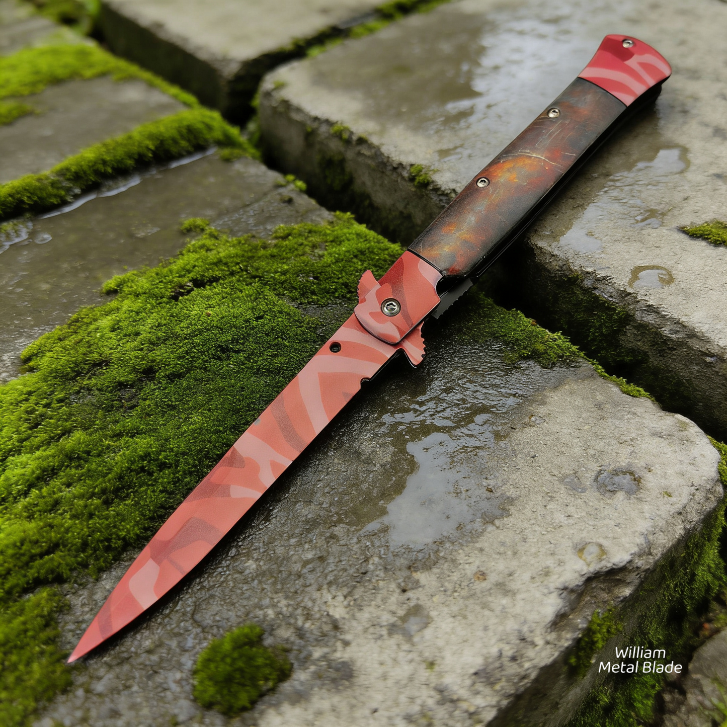 Metal Stiletto Knife 23cm/9.1''