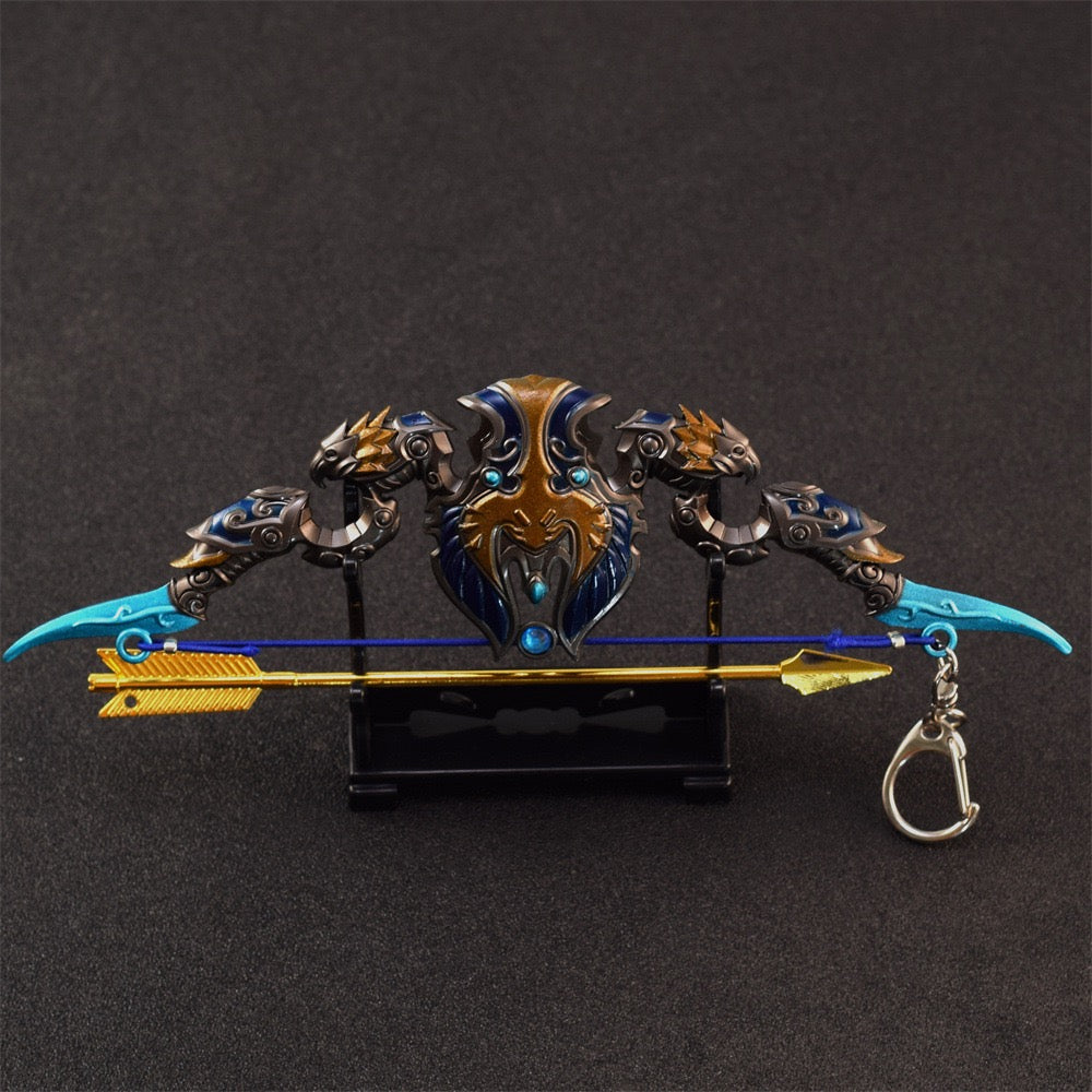 Metal The Stars' Fury Bow Arrow Miniature