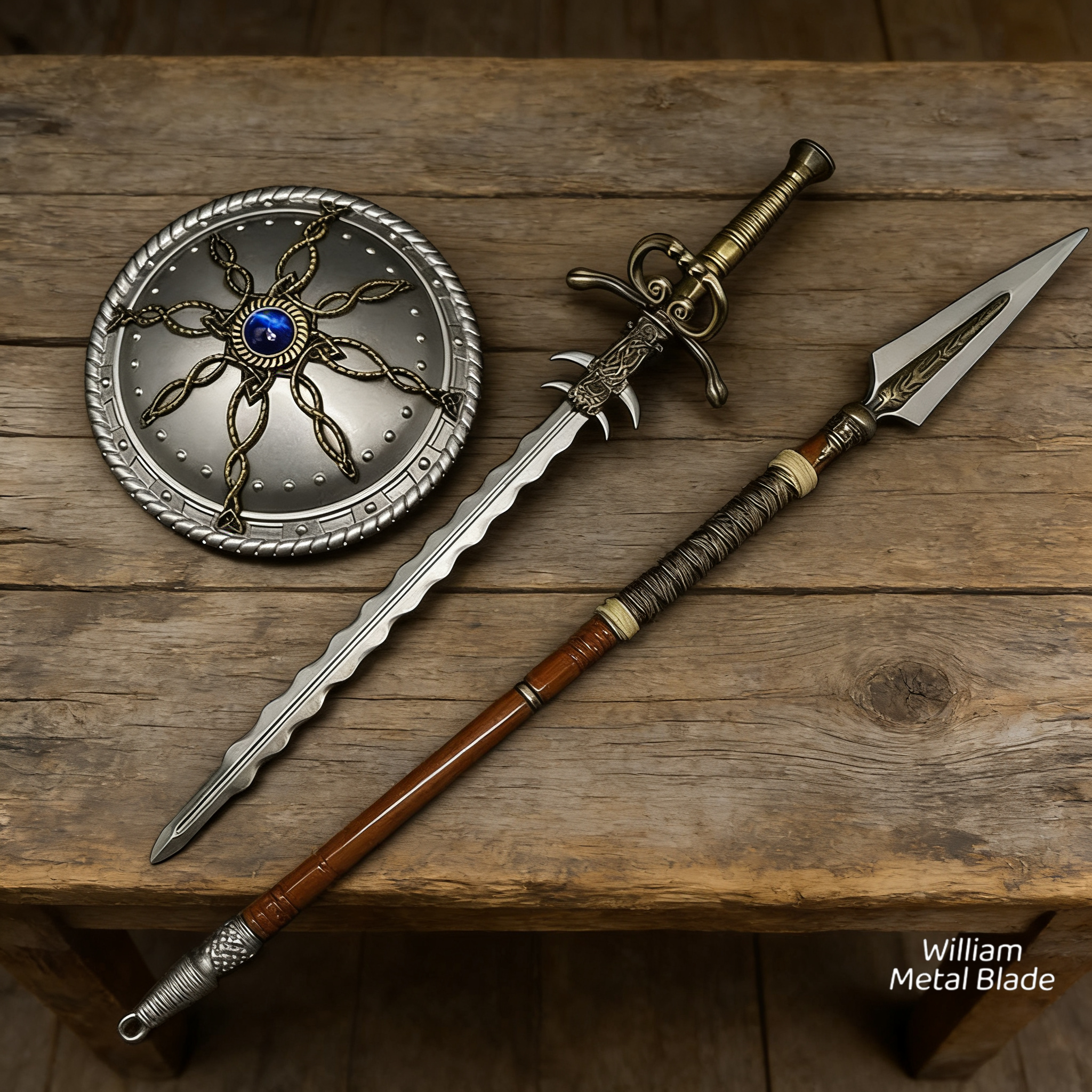 Middle Age Stormchaser Scutum Colossus Sword The Spear of Resurrection ...