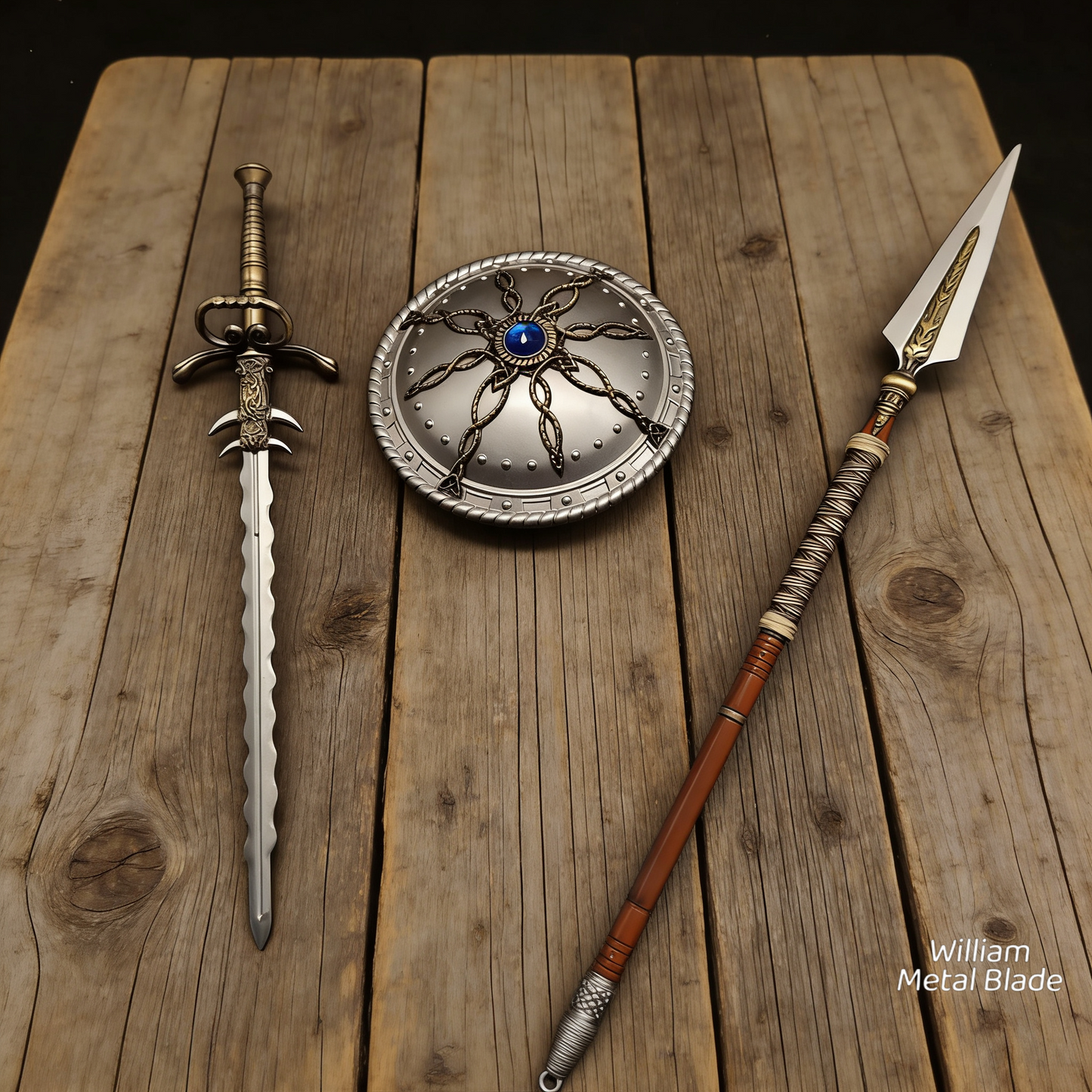 Middle Age  Stormchaser Scutum Colossus Sword The Spear of Resurrection 3 in 1 Pack