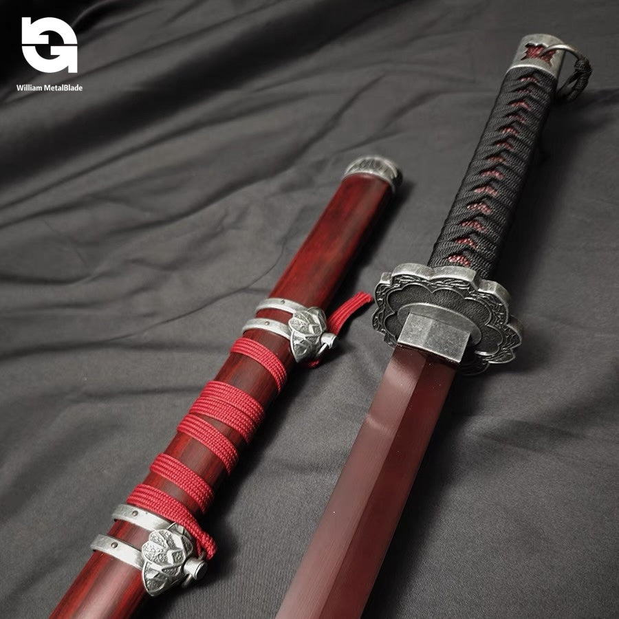 1:1 Mortal Blade IRL Game Katana Metal Sword Prop Replica