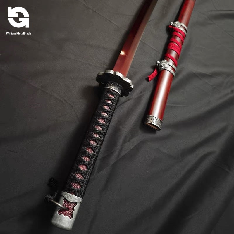 1:1 Mortal Blade IRL Game Katana Metal Sword Prop Replica