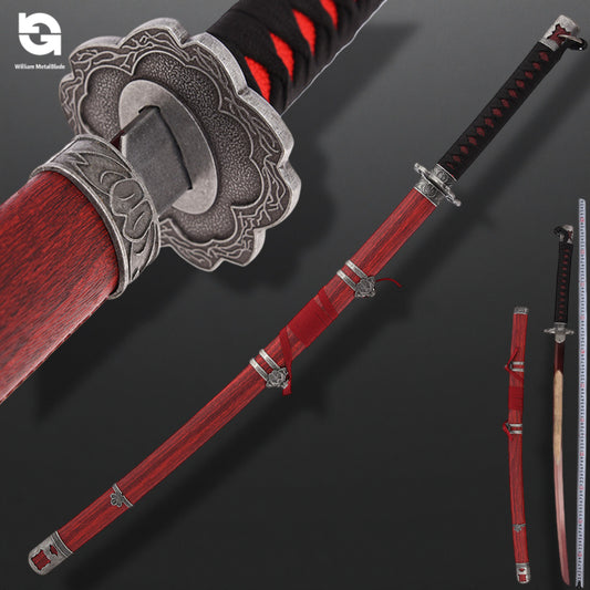1:1 Mortal Blade IRL Game Katana Metal Sword Prop Replica
