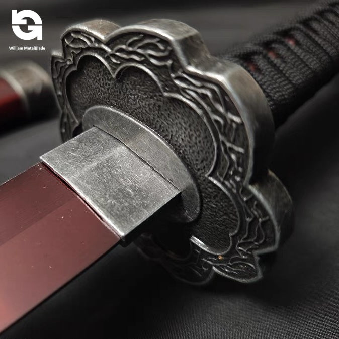 1:1 Mortal Blade IRL Game Katana Metal Sword Prop Replica