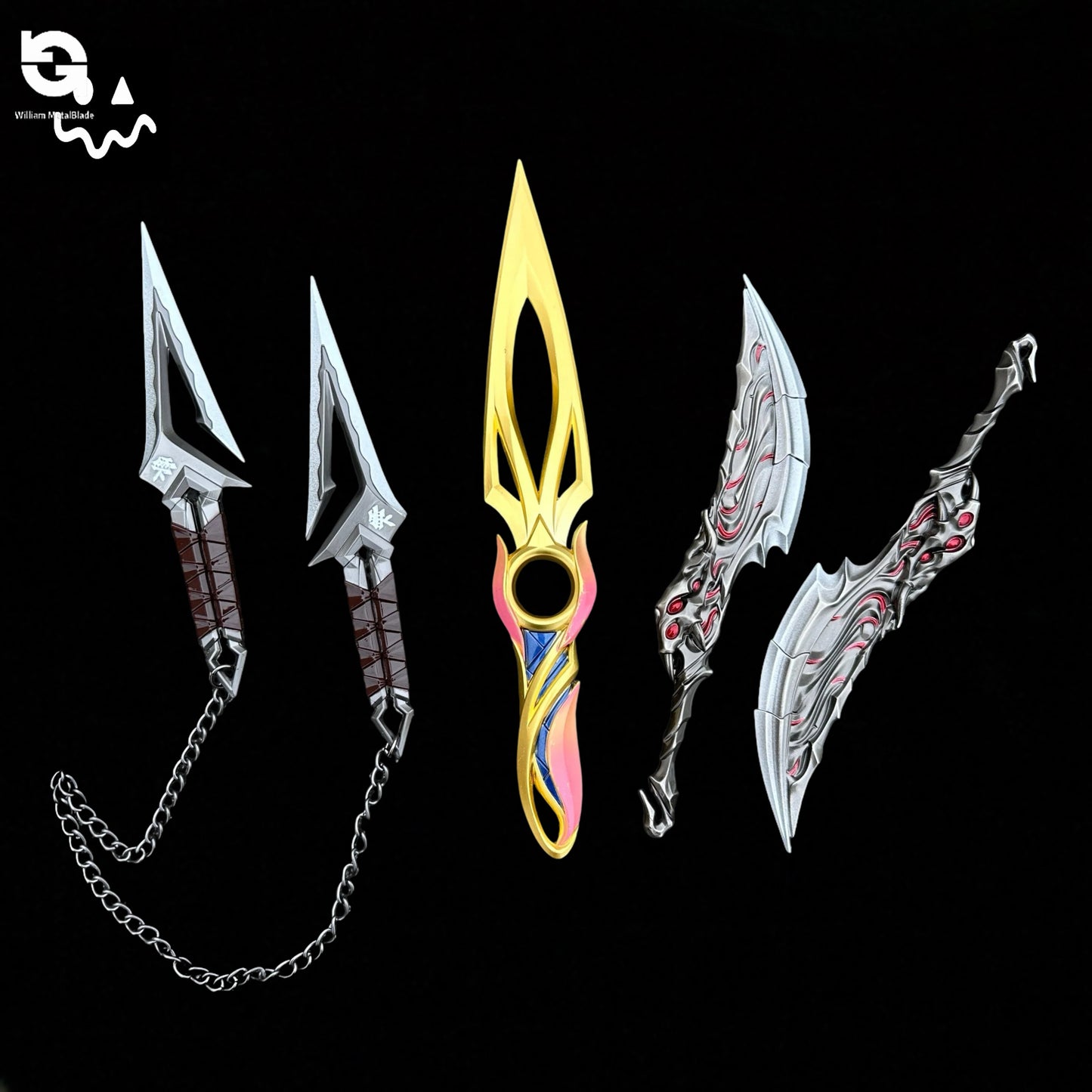 Mystbloom Kunai Kuronami no Yaiba Blades Of Primordia Mini Metal Replica