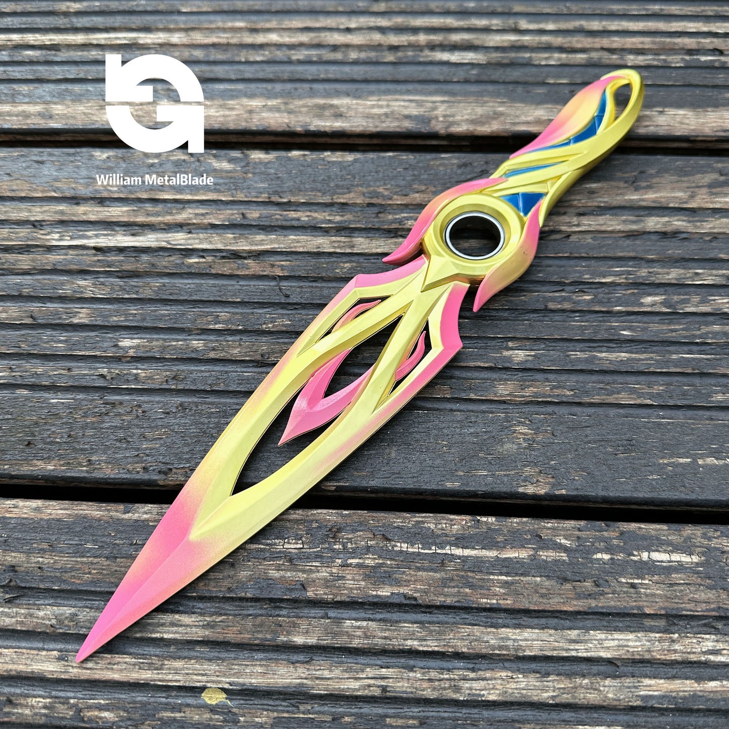 28CM/11" Metal Mystbloom Kunai Game Prop