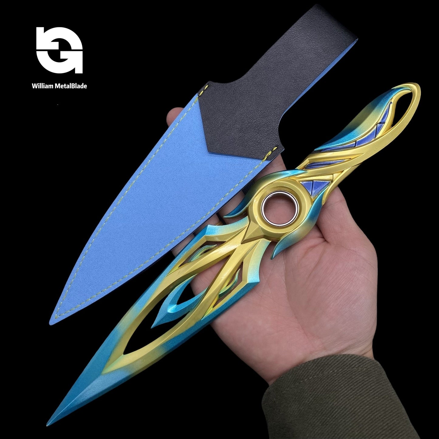 28CM/11" Metal Mystbloom Kunai Game Prop