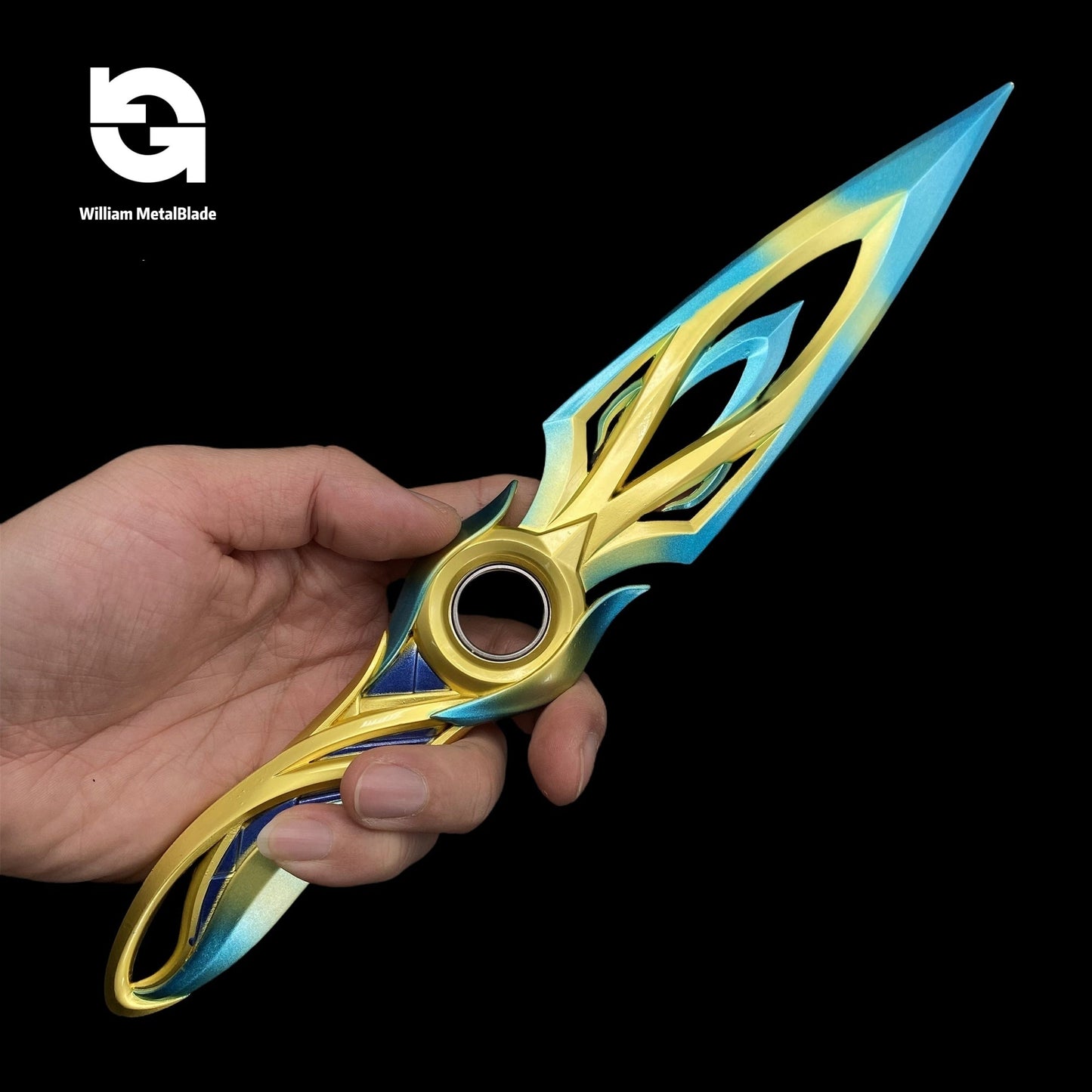 28CM/11" Metal Mystbloom Kunai Game Prop