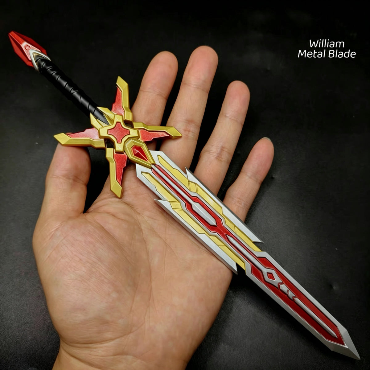 Naraka: Bladepoint War God's Blazing Fire Sword Mini Metal Replica
