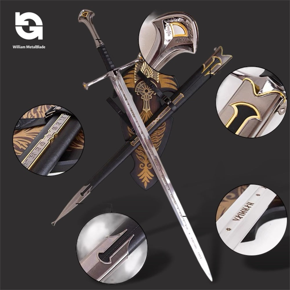 Life-Size Narsil Holy Sword 1:1 Metal Blund Blade Model Replica 128CM/50.3"