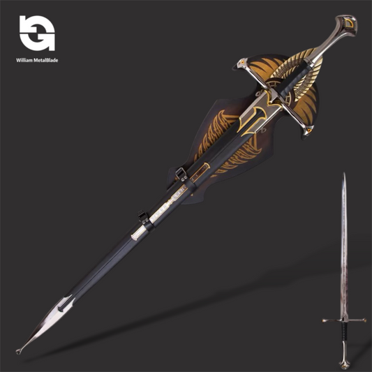 Life-Size Narsil Holy Sword 1:1 Metal Blund Blade Model Replica 128CM/50.3"