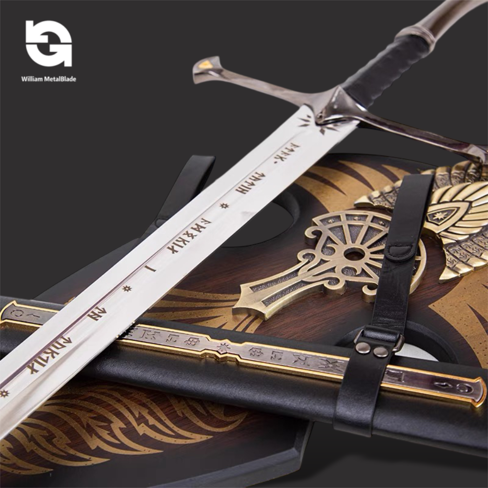 Life-Size Narsil Holy Sword 1:1 Metal Blund Blade Model Replica 128CM/50.3"