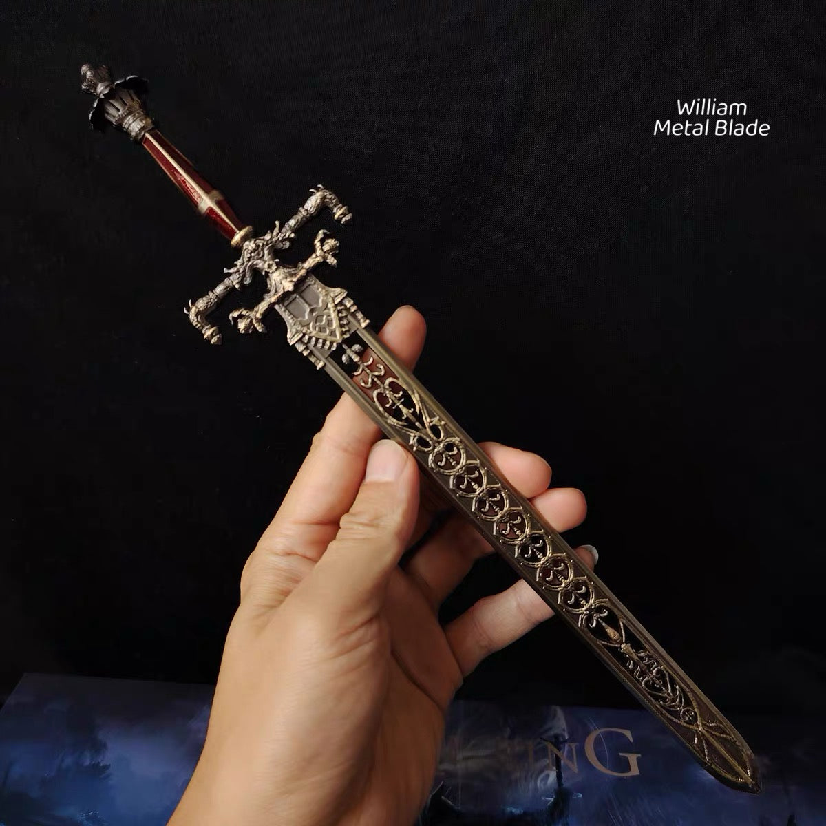 Night And Flame Sword Metal Replica With Gift Box