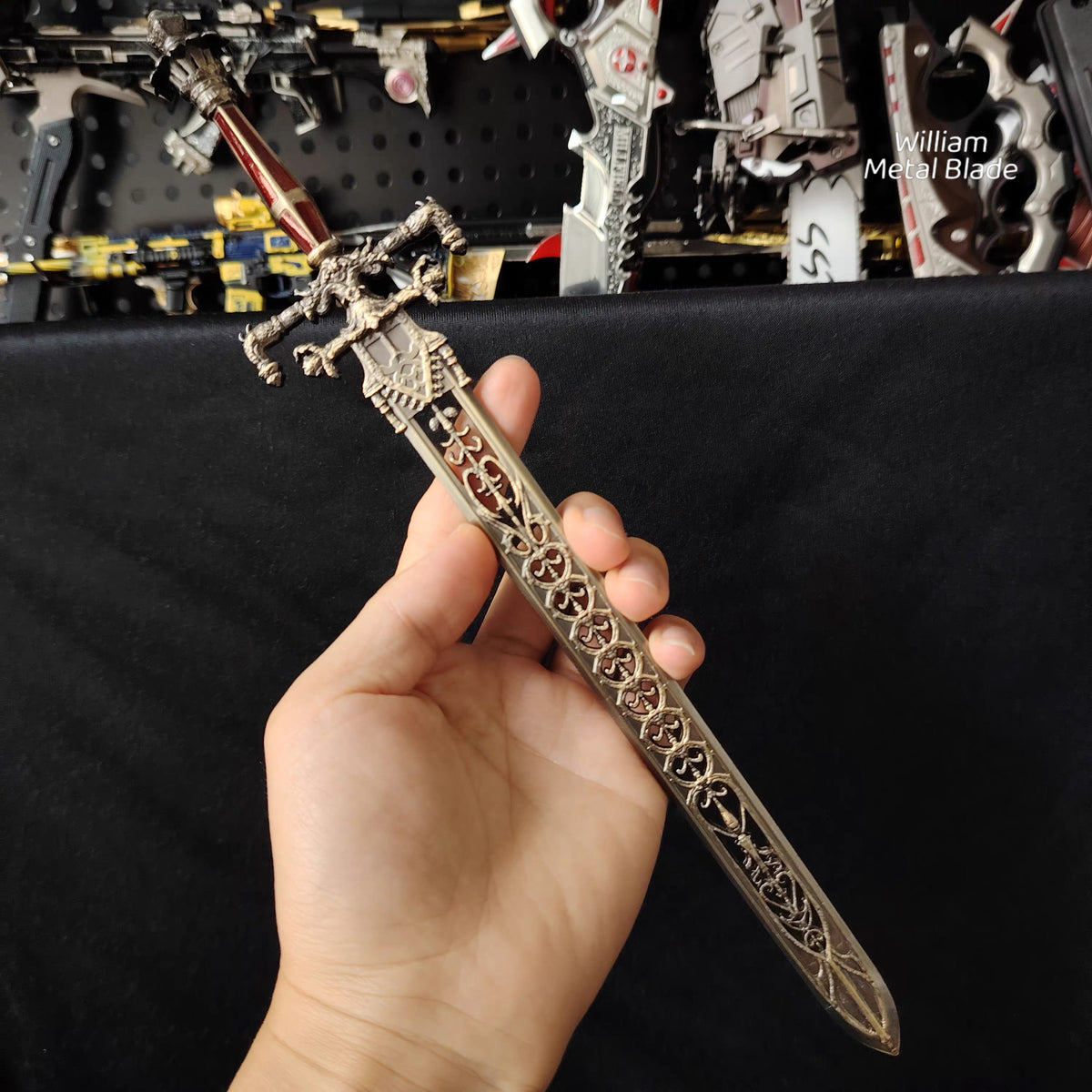 Night And Flame Sword Metal Replica With Gift Box