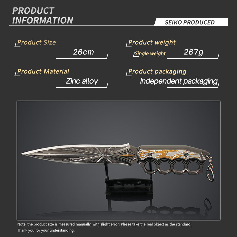 10.2"Arena Breakout Nights Judgement Blunt Blade Dagger Knife