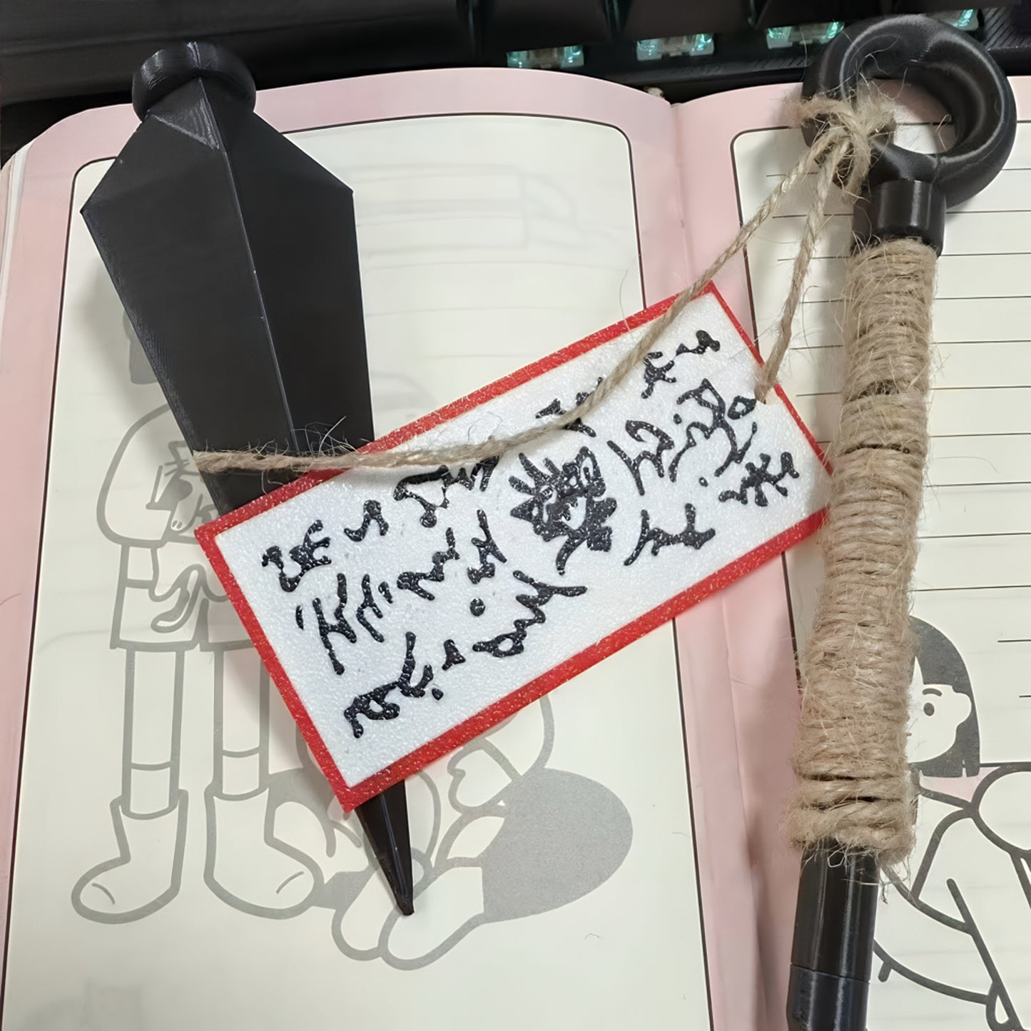 Hot Anime Ninja Kunai Pen Magnet Creative Toy Peripheral Ornaments