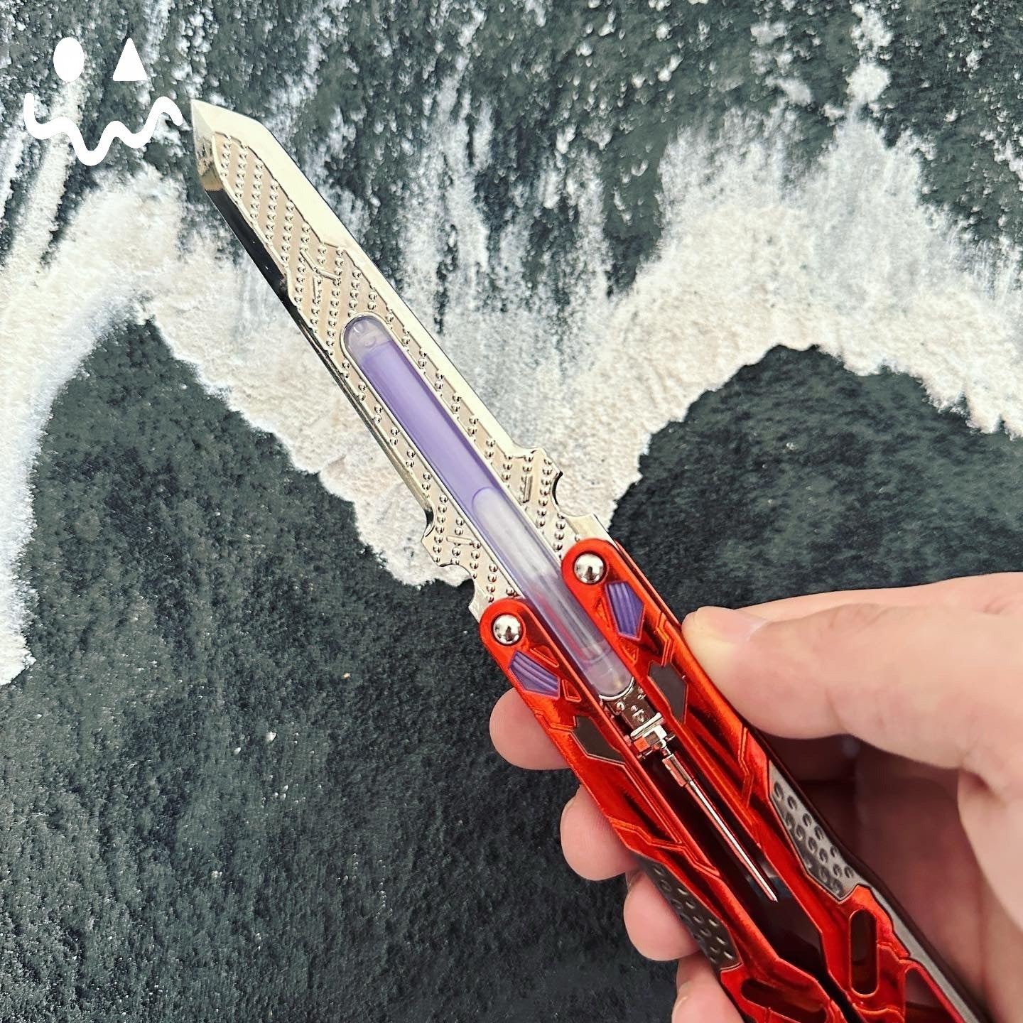 Octane Heirloom Recolor Real Liquid Tube Craft Balisong Replica