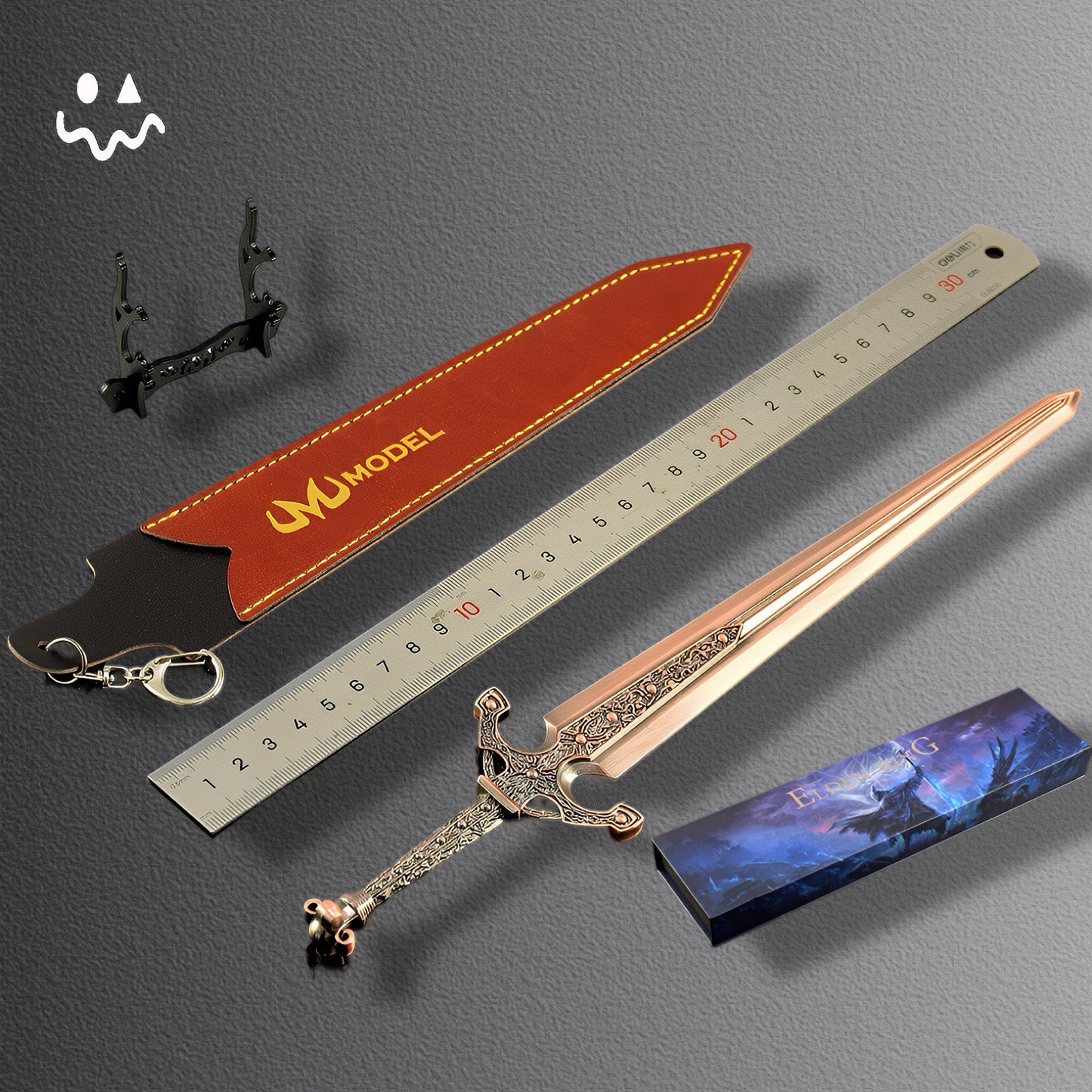 ER Ordovis's Greatsword Katana Metal Replica Miniature
