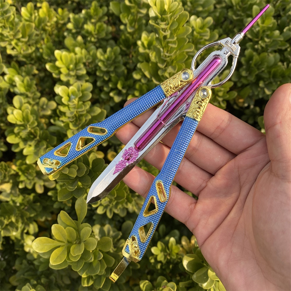 New Pink Octane Heirloom Balisong Metal Replica