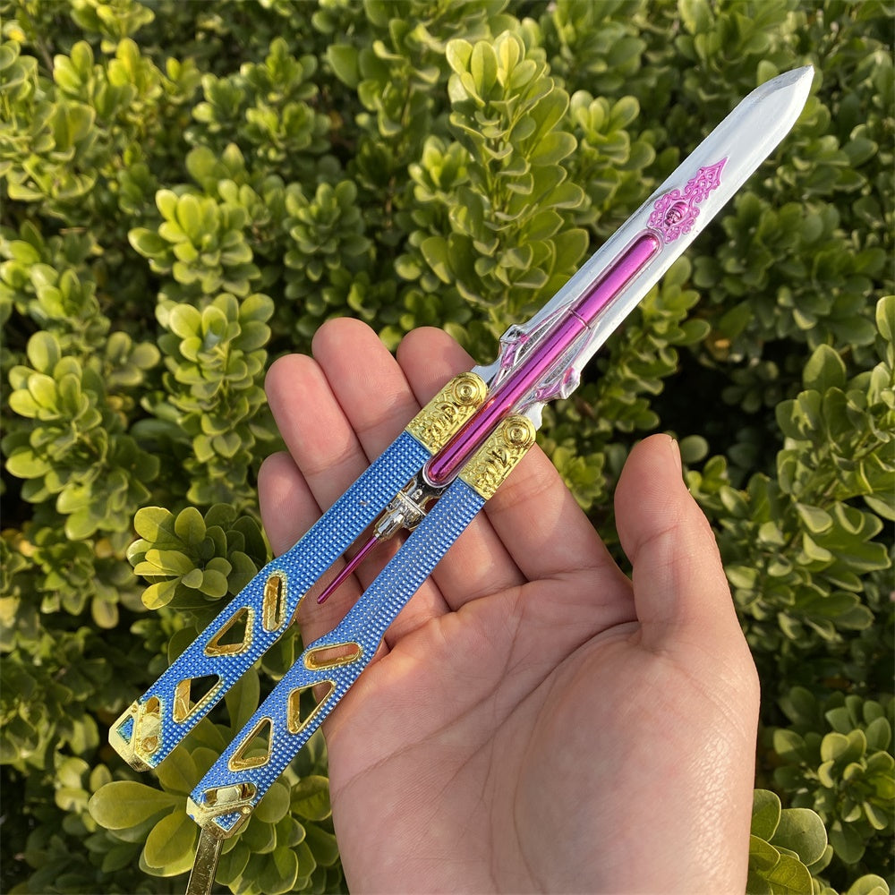 New Pink Octane Heirloom Balisong Metal Replica