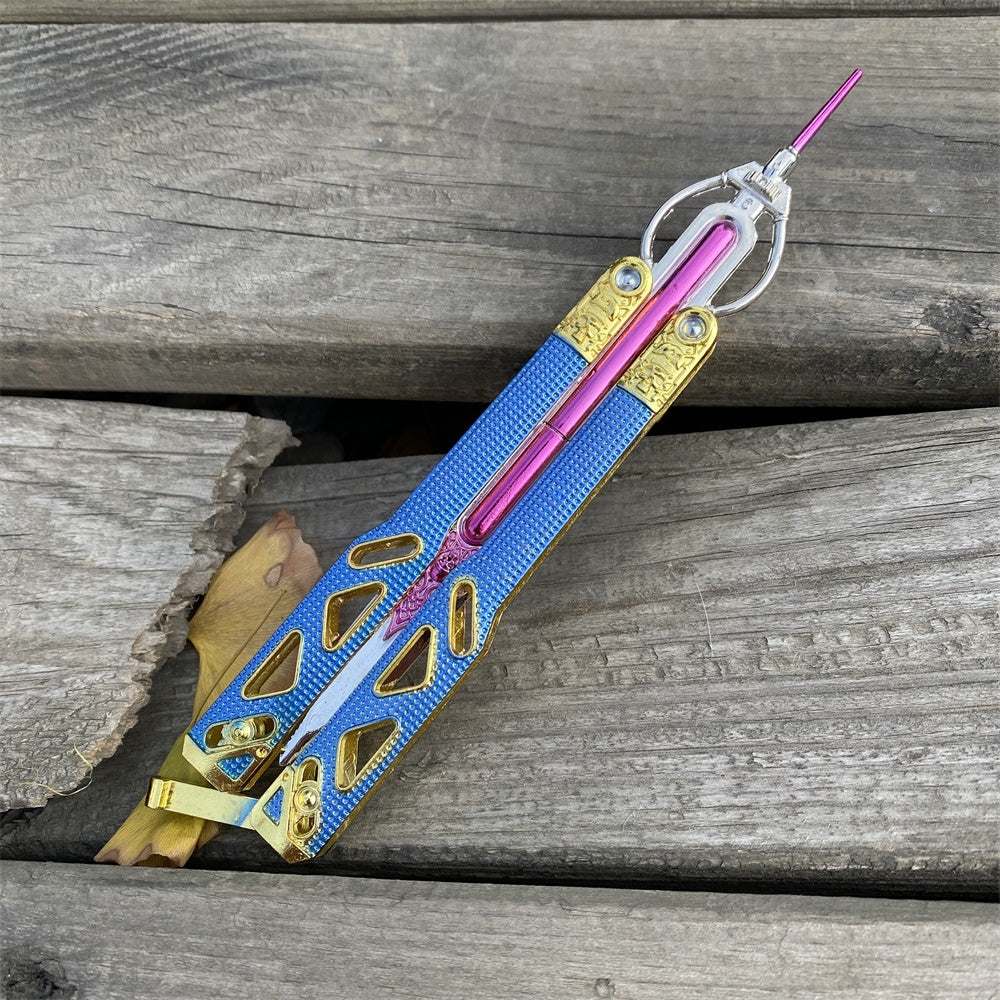 New Pink Octane Heirloom Balisong Metal Replica