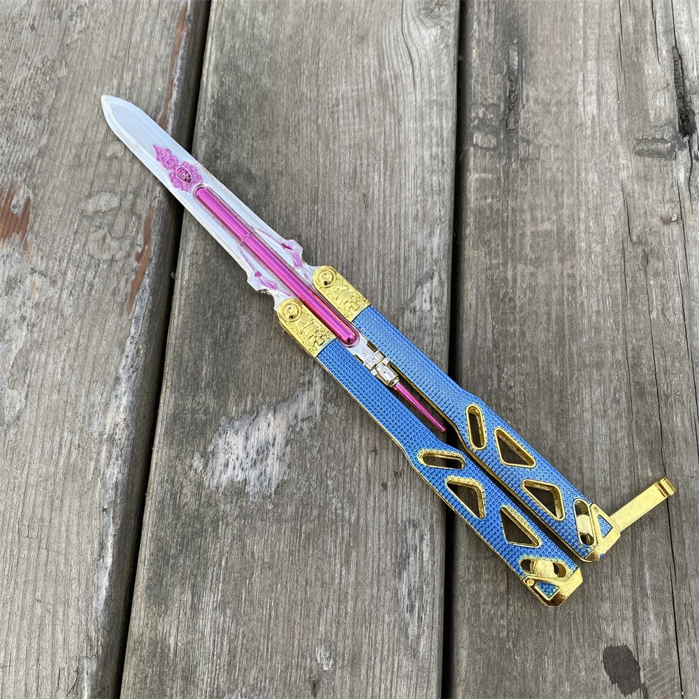 New Pink Octane Heirloom Balisong Metal Replica