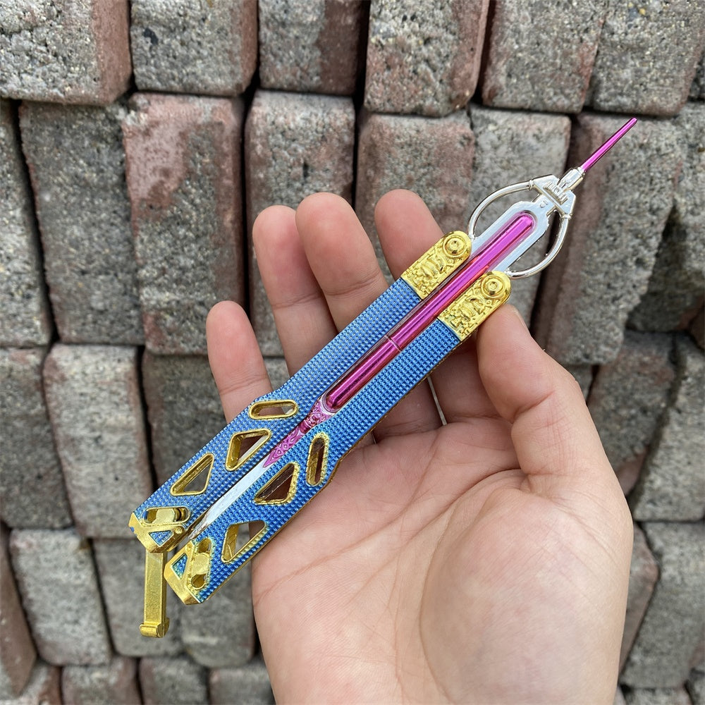 New Pink Octane Heirloom Balisong Metal Replica