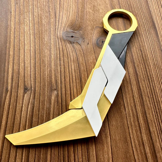 22 cm/8,6 Lebensgroße Replik des Prime 2.0 Karambit aus Metall