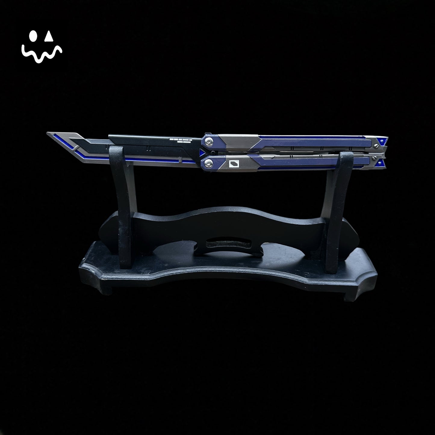 RGX Knife Metal Blunt Blade Butterfly Trainer Cosplay Prop Game Replica