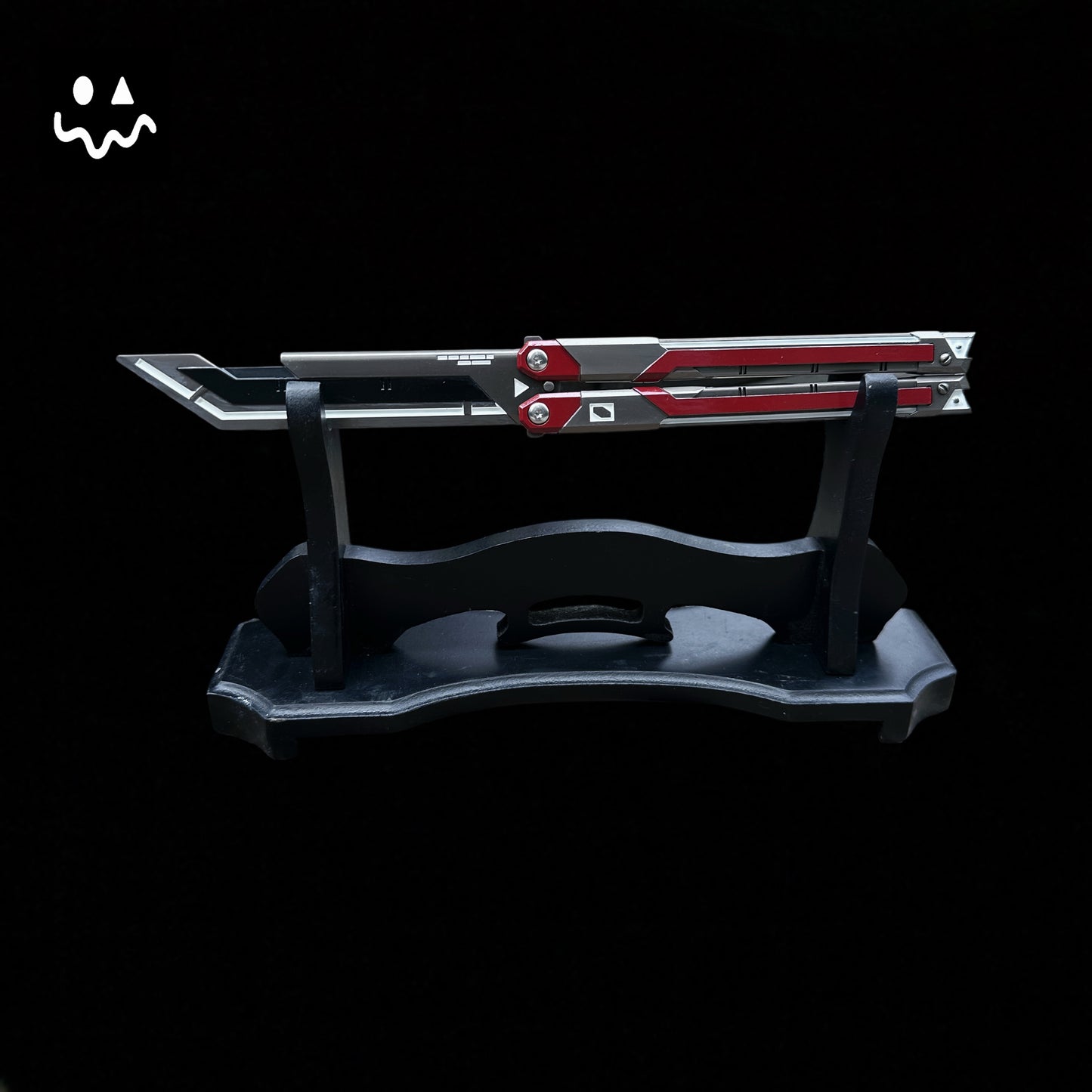 RGX Knife Metal Blunt Blade Butterfly Trainer Cosplay Prop Game Replica