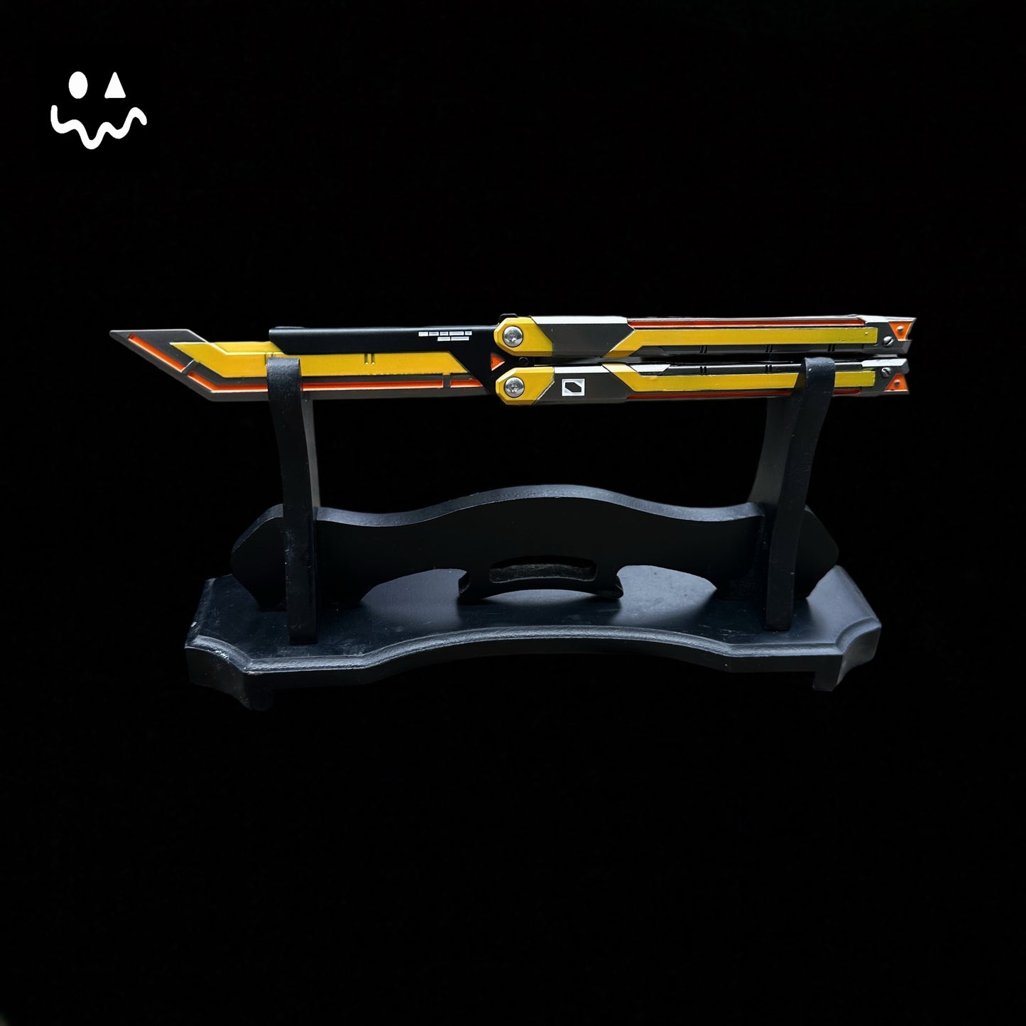 RGX Knife Metal Blunt Blade Butterfly Trainer Cosplay Prop Game Replica