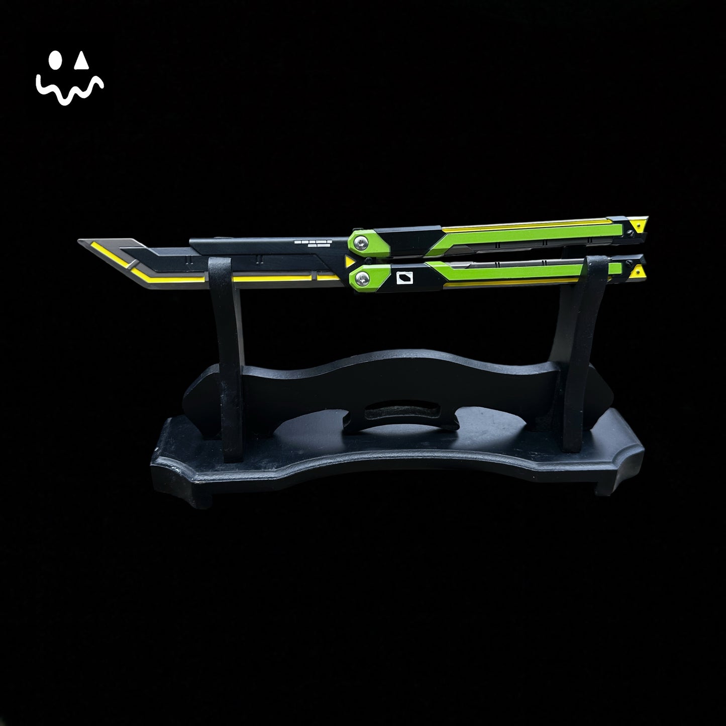 RGX Knife Metal Blunt Blade Butterfly Trainer Cosplay Prop Game Replica