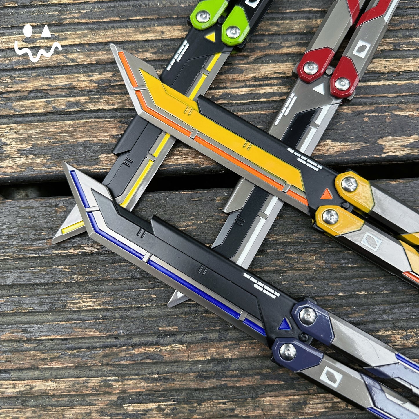 RGX Knife Metal Blunt Blade Butterfly Trainer Cosplay Prop Game Replica