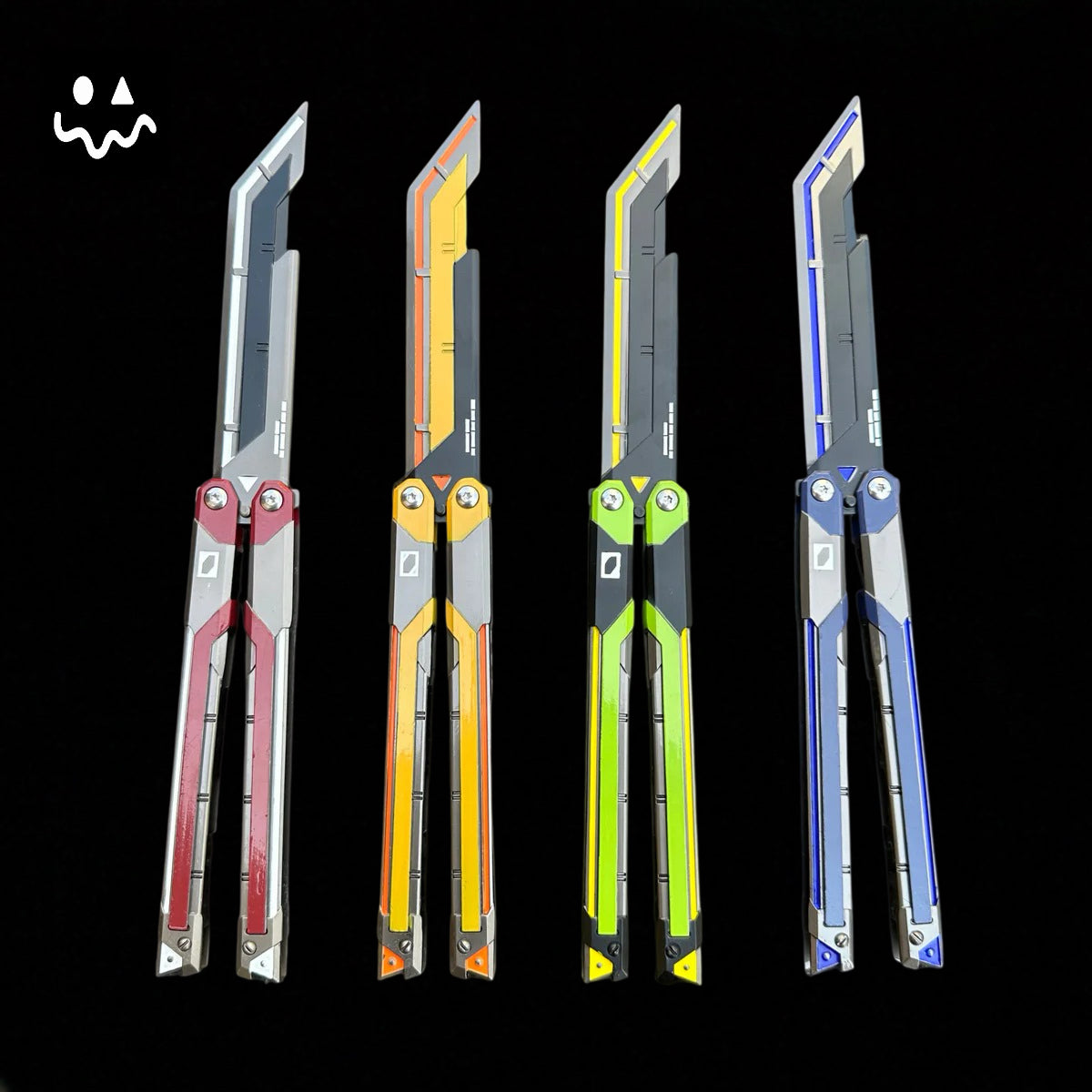 RGX Knife Metal Blunt Blade Butterfly Trainer Cosplay Prop Game Replica