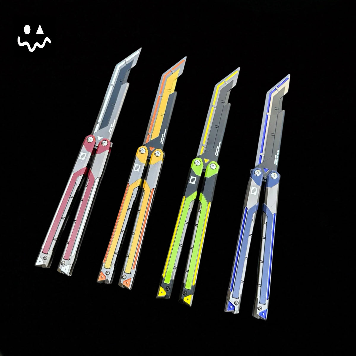 RGX Knife Metal Blunt Blade Butterfly Trainer Cosplay Prop Game Replica