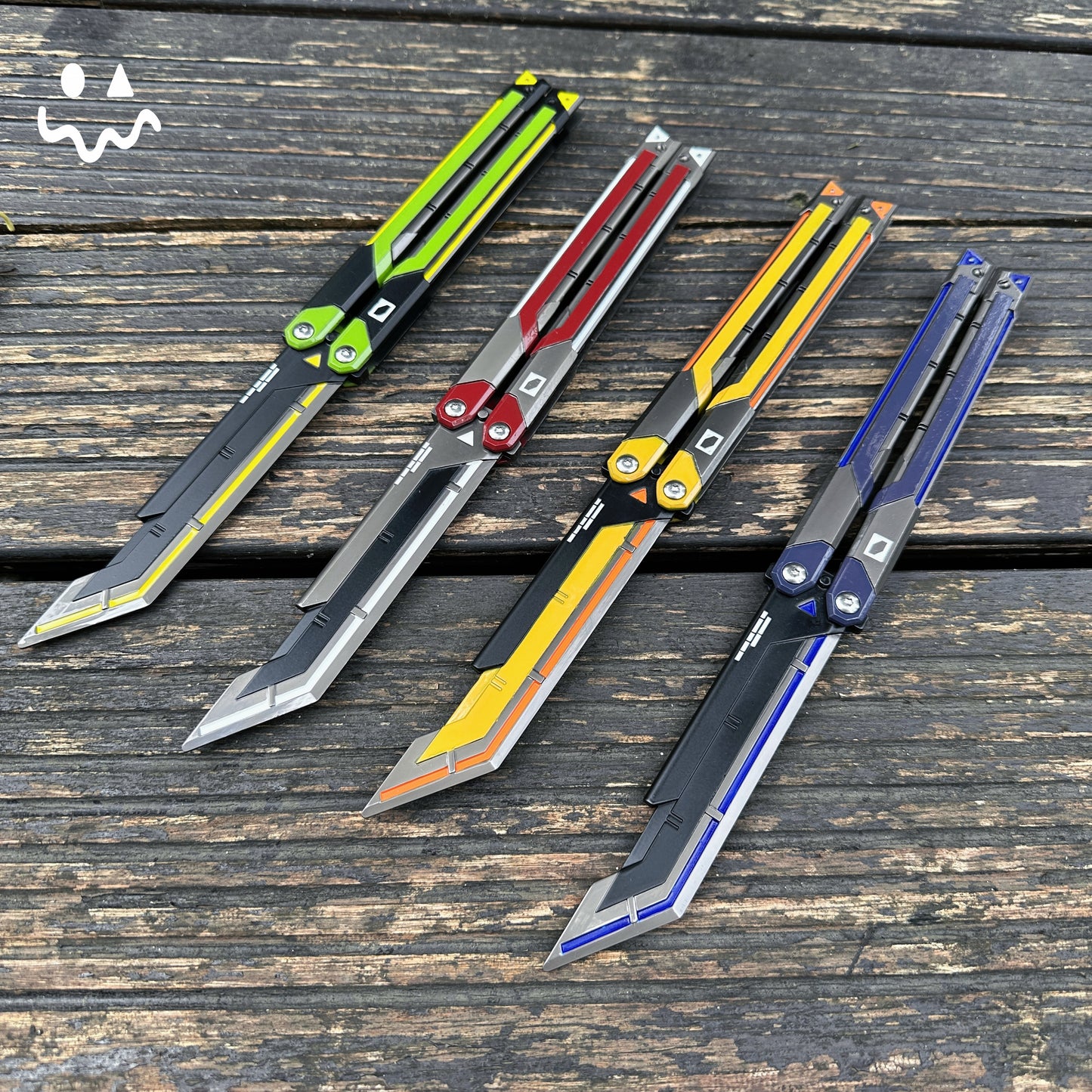 RGX Knife Metal Blunt Blade Butterfly Trainer Cosplay Prop Game Replica