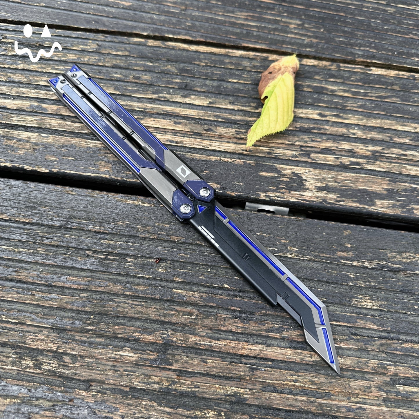 RGX Knife Metal Blunt Blade Butterfly Trainer Cosplay Prop Game Replica