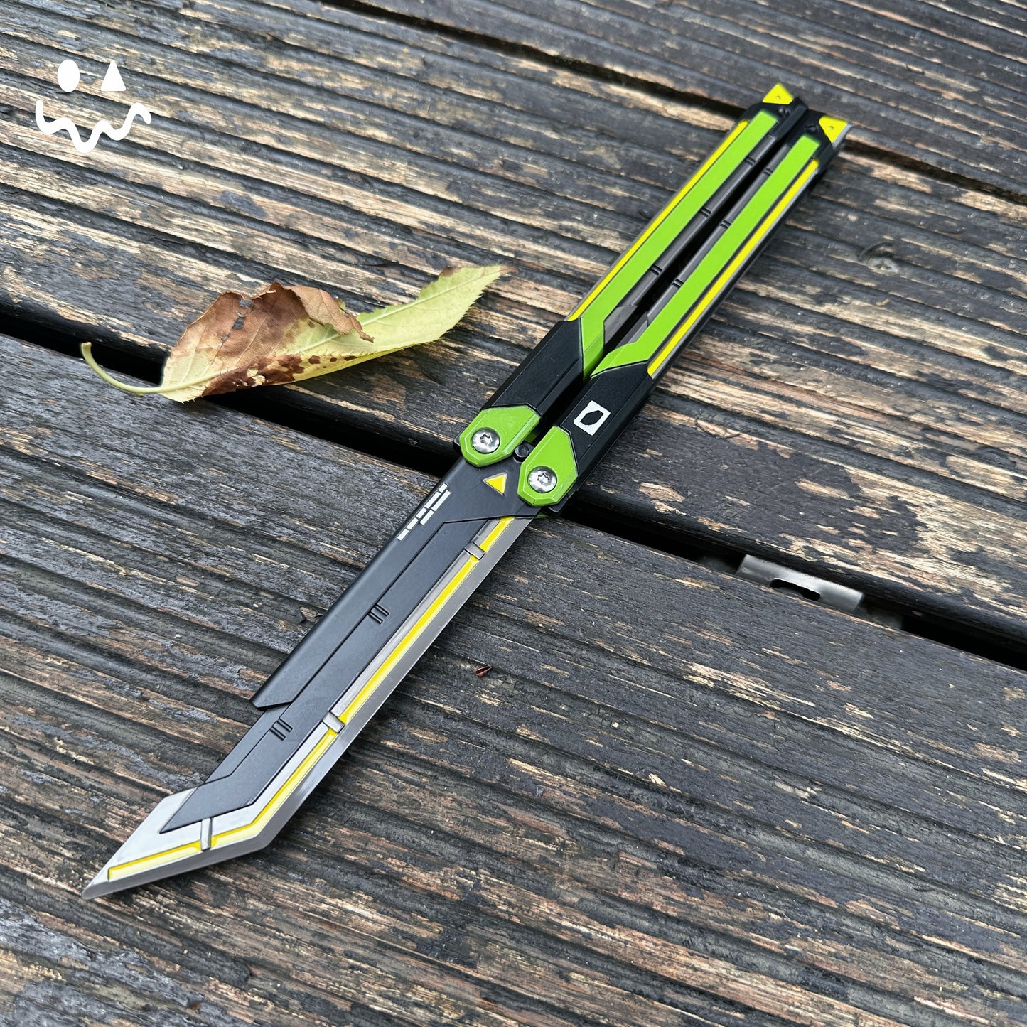 RGX Knife Metal Blunt Blade Butterfly Trainer Cosplay Prop Game Replica
