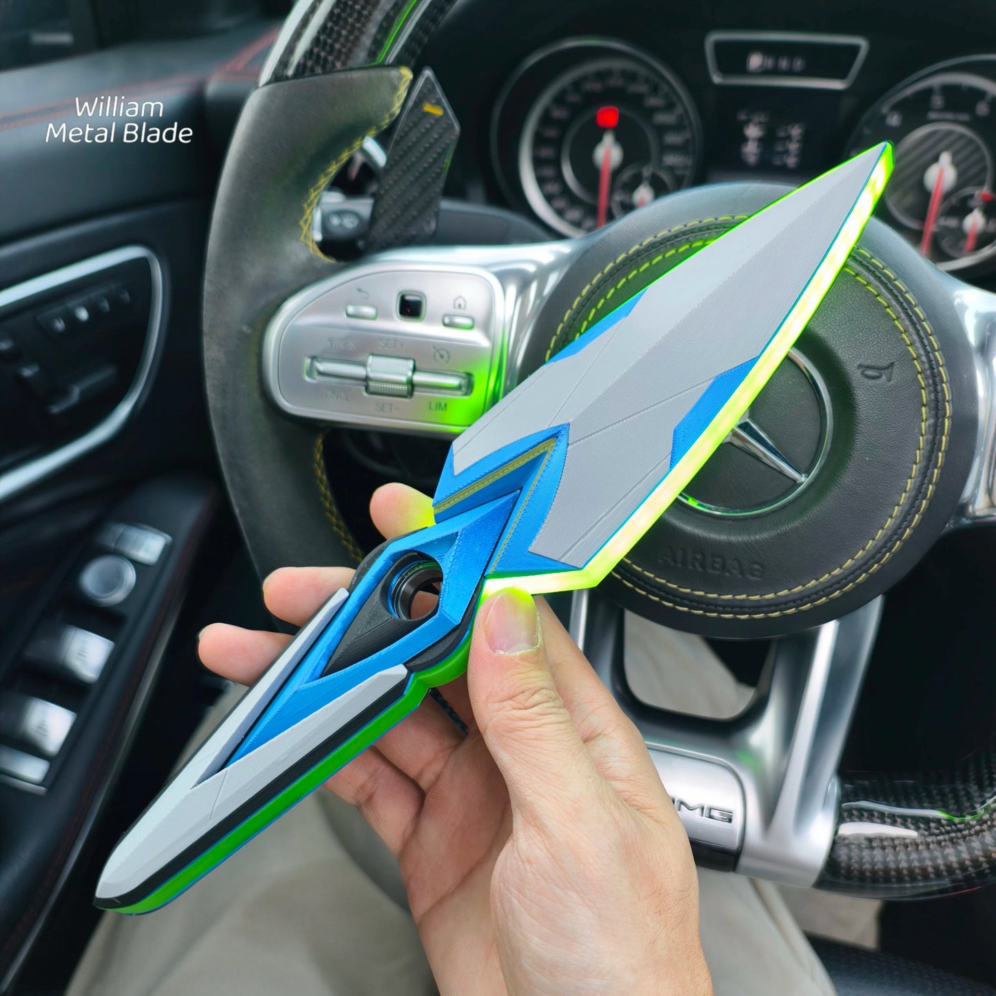 Radiant Drift Kunai Acrylic Game Weapon Lamp Replica