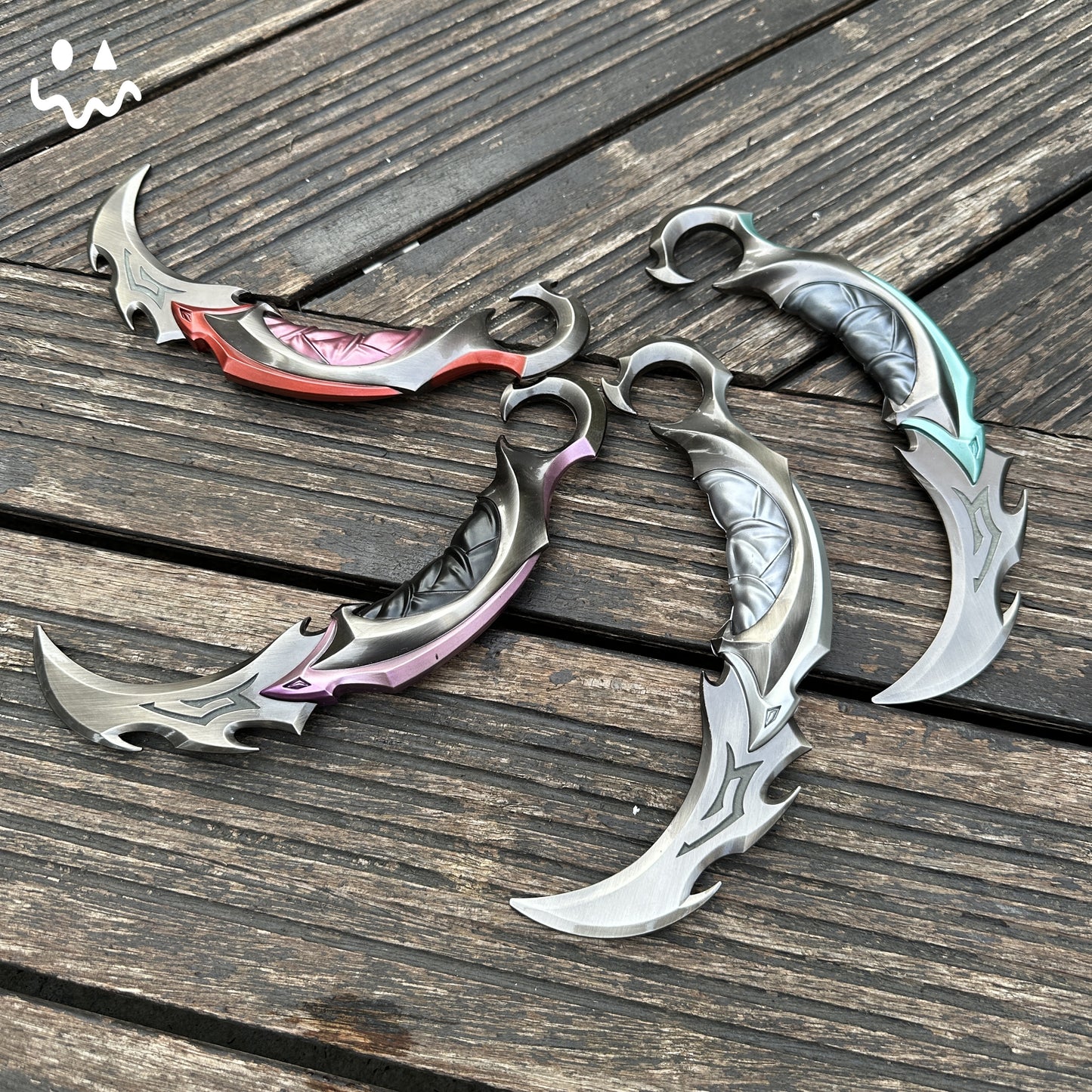 Reaver Karambit Metal Blunt Blade Trainer Cosplay Prop Game Replica