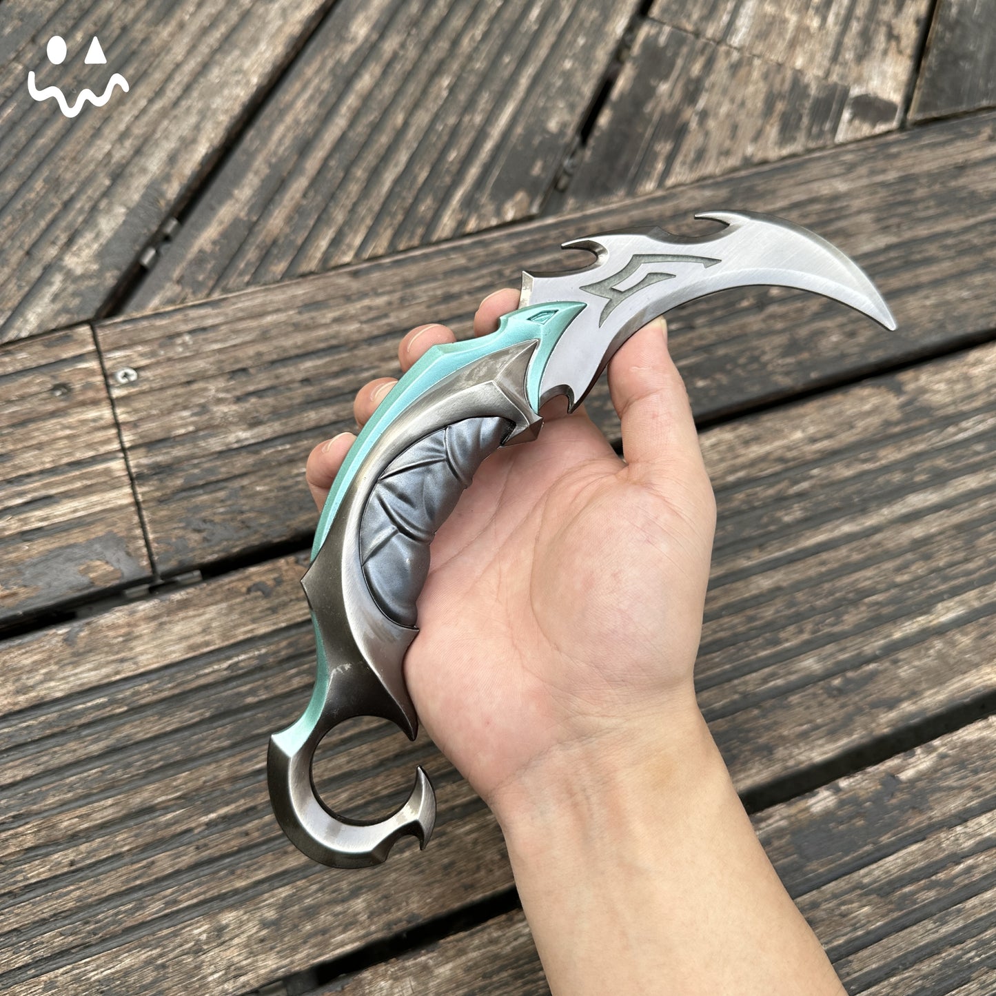 Reaver Karambit Metal Blunt Blade Trainer Cosplay Prop Game Replica