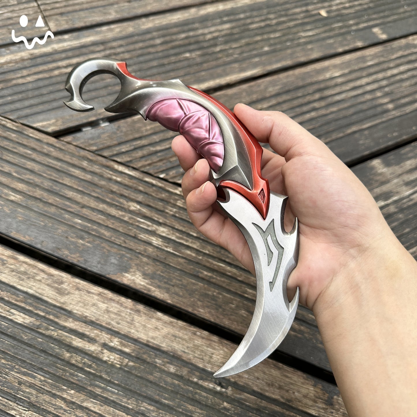 Reaver Karambit Metal Blunt Blade Trainer Cosplay Prop Game Replica
