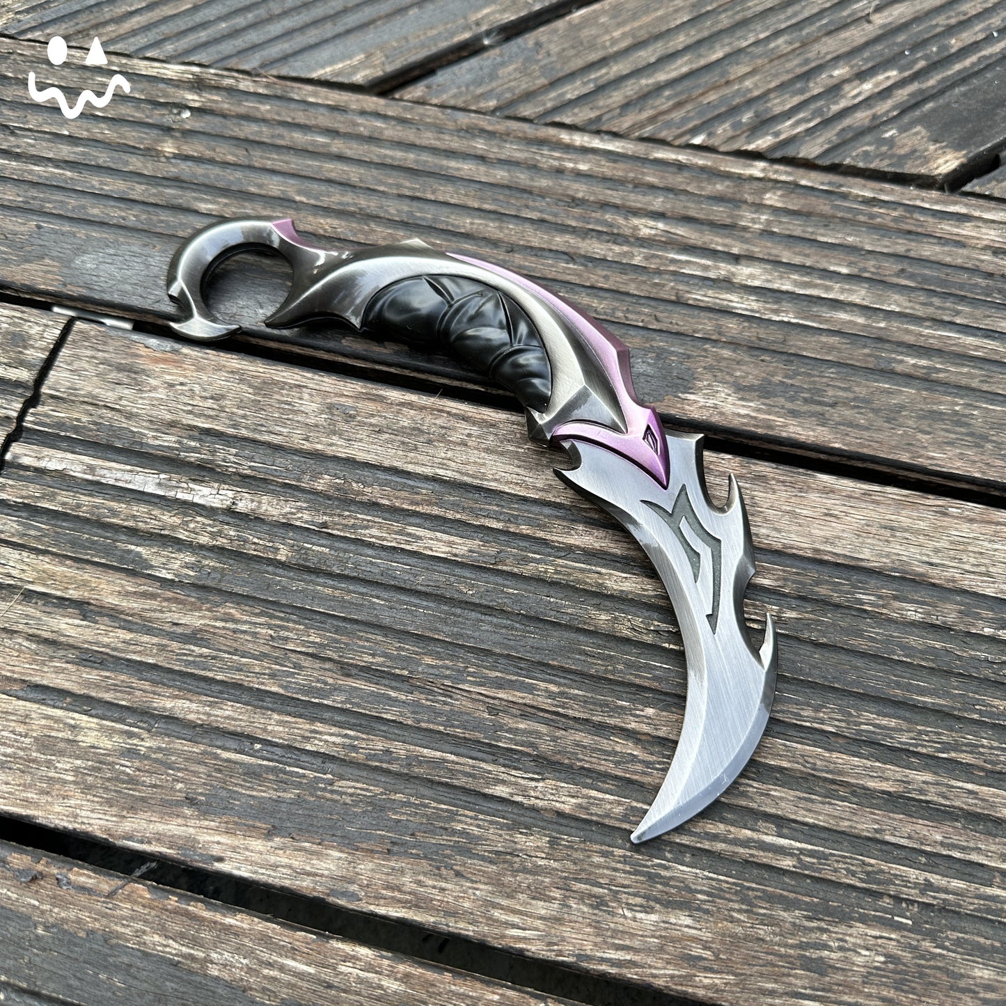 Reaver Karambit Metal Blunt Blade Trainer Cosplay Prop Game Replica